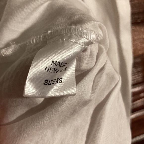 Womens XS Petersyn White Off The Shoulder Longsleeve Crop Top - Picture 5 of 9